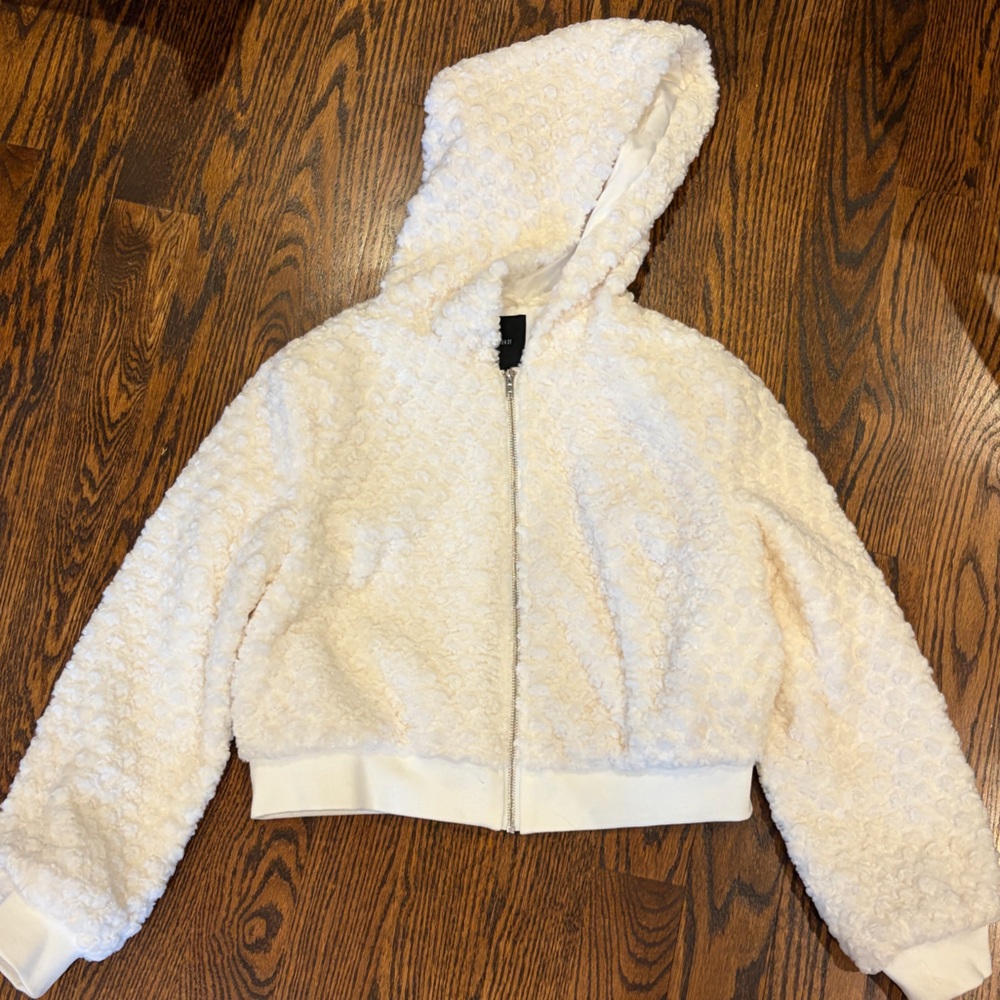 Forever 21 White Lined Jacket with Black Label